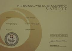 International Wines & Spirit Competition 2010